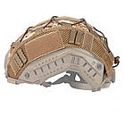 Чохол-кавер на шолом каску типу FAST, Elastic Cord Pixel Coyote (DD), фото 4