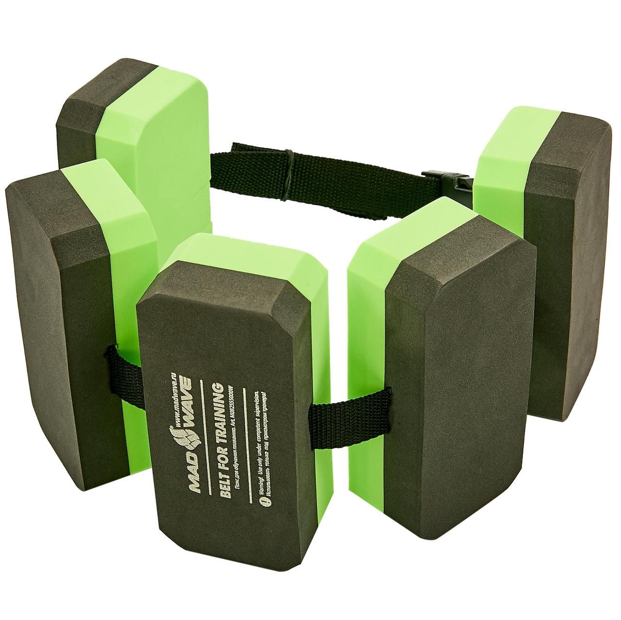 Пояс для Обучения Плаванию MadWave M082555 Черный-Салатовый — Купить ...