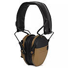 Навушники активні для стрільби Tactical Force Slim Coyote Brown, фото 3