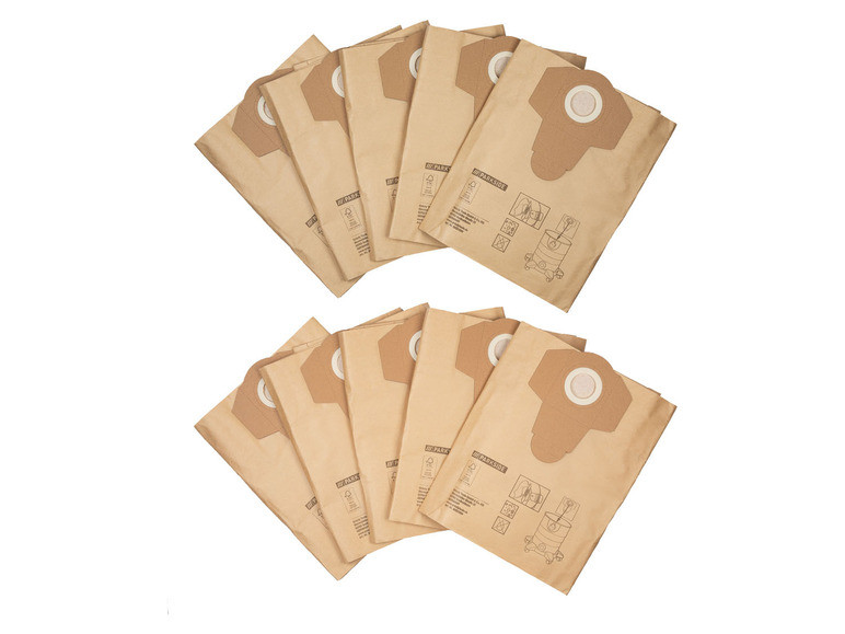 Фільтри, пакети для пилососів паперові Parkside PFT 30 A 1, 10 шт.