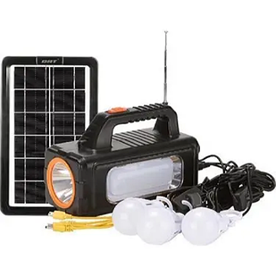 Портативна сонячна автономна система Solar Light RT-905BT (MP3, радіо, Bluetooth, 3 лампочки)