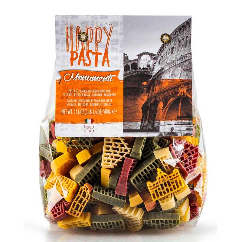 Паста з томатами та шпинатом Dalla Costa Happy Pasta Monumenti 500 г, фото 1