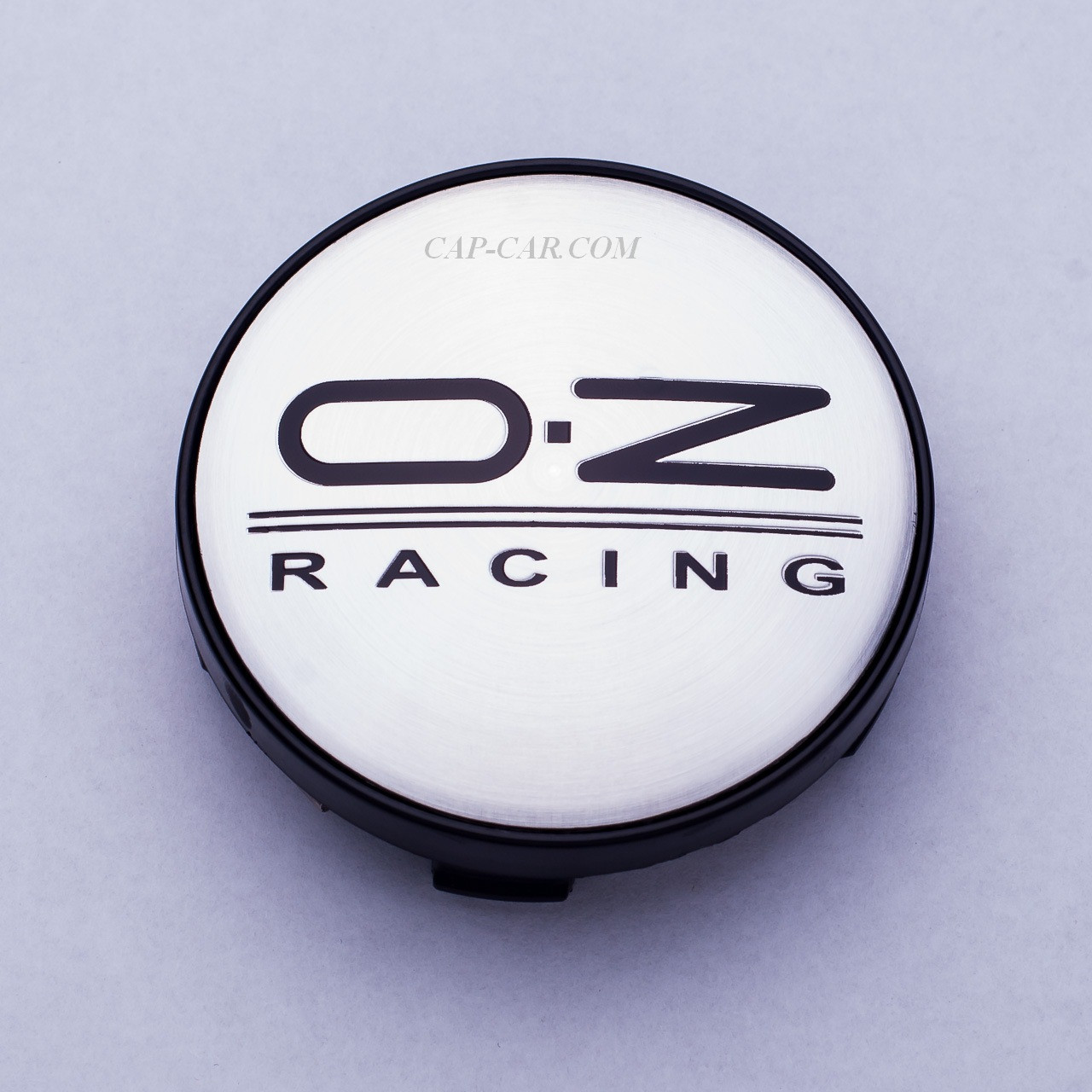 Ковпачки заглушки для литих дисків OZ Racing сірий з чорними окантовкою