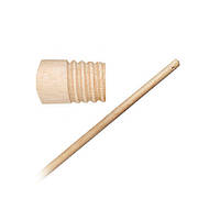 Ручка для швабри дерев'яна з різьбою 120 см 10301594