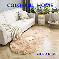 Килимок овальний приліжковий Colorful Home 90х200см світло-бежевий