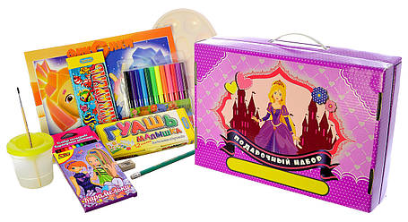 Подарочный набор для детского творчества "Принцессы" 68 предметов, фото 2