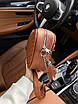 Жіноча шкіряна сумка крос боді коричнева через плече м'яка турецька, фото 4