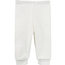 Штанята білі для новонароджених інтерлок 100% бавовна з манжетами унісекс мʼякі дитячі штани для малюків, фото 5