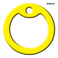 Бампер Глушник Гумка обідок на жетон колір жовтий