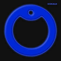 Неоновий Бампер Глушник Гумка обідок на жетон колір синій світиться в темряві