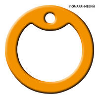 Бампер Глушник Гумка обідок на жетон колір помаранчевий