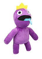 Мягкая игрушка Радужные друзья Rainbow Friends Roblox Фиолетовый монстр 25 см