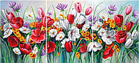 Триптих для вышивки бисером Полевые цветы Цена указана без бисера