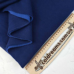 Трехнитка с НАЧЕСОМ Темно-синий, плотность 340 г/м2 ВІДРІЗ 1.35см- тех.виріз Від згину