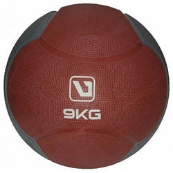 Медбол MEDICINE BALL темно-вишневий, темно-сірий 9 кг-286 мм LS3006F-9