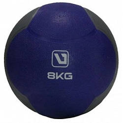 Медбол MEDICINE BALL синій, чорний 8 кг-286 мм LS3006F-8