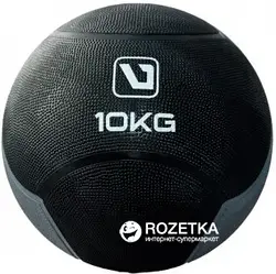 Медбол MEDICINE BALL чорний, сірий 10 кг-286 мм LS3006F-10