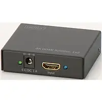 Сплітер Digitus HDMI (мама) - 2xHDMI (мама) Black