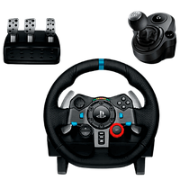 Набор Руль Logitech PlayStation 4 Driving Force Racing Wheel G29 Black + Рычаг переключения передач Logitech