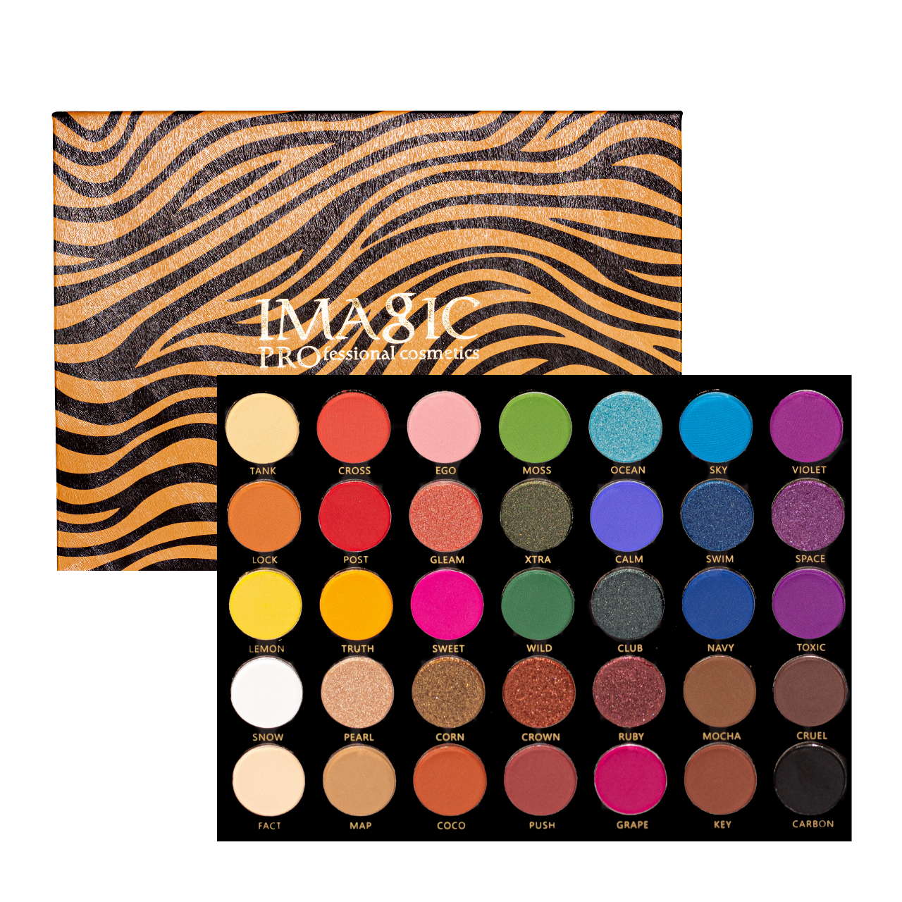 Тіні для повік Imagic Zebra Pattern 35 Colors Eyeshadow Palette, фото 1