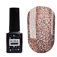 Гель-лак KIRA Nails 24 Karat №007 бронзовий з блискітками 6 мл