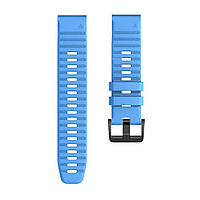 Ремешок Garmin Fenix 7 6 Pro Solar 5 Plus Sapphire Forerunner 945 935 marq гармин феникс Quick Fit 22мм Голубой (Blue)