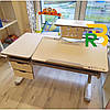 Дитячий стіл трансформер хлопчикові для уроків і навчання | Mealux Hamilton Lite KBL, фото 3