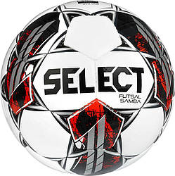 М'яч футзальний Select Futsal Samba v22 білий/срібний розмір 4 (106346-402-4)
