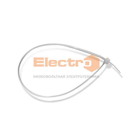 Кабельний Хомут Хс 8mm х 450mm (100шт.) пластиковий білий Electro, фото 1