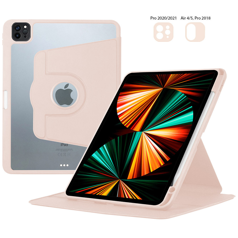 Чохол Galeo Hybrid Rotating Stand для Apple iPad Air 11 (2024/2025), Air 4/5, iPad Pro 11 Pink, фото 1