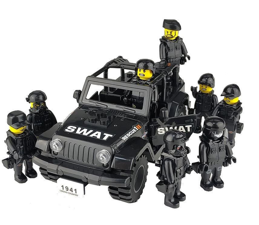Фігурки Чоловічки Спецназ Swat Машина Джип для Лего Lego — Купити ...