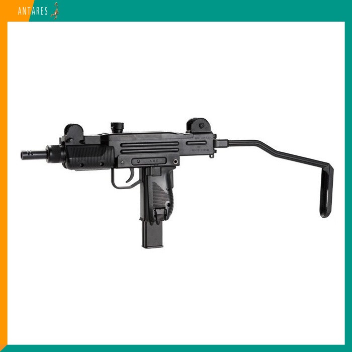 Пневматичний пістолет KWC Mini Uzi KMB-07 HN Submachine Gun Міні Узі авто вогонь блоубек 101 м/с