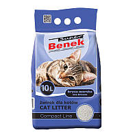 Бентонитовый наполнитель для кошачьего туалета Super Benek Compact Line морской бриз 10 л