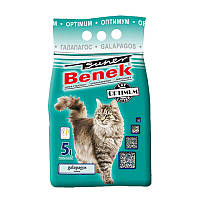 Бентонитовый наполнитель оптимум для кошачьего туалета Super Benek Optimum Line морская свежесть 5л