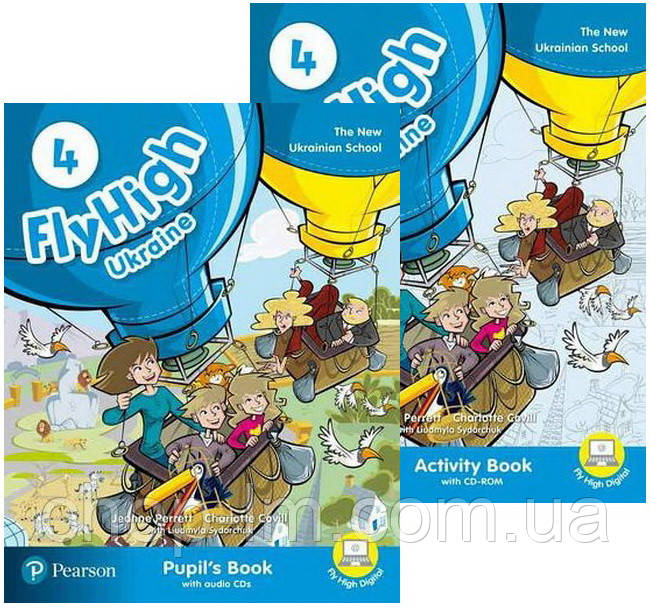 Fly High 4 Ukraine Pupil's Book + Activity Book (Підручник + зошит) комплект / Pearson