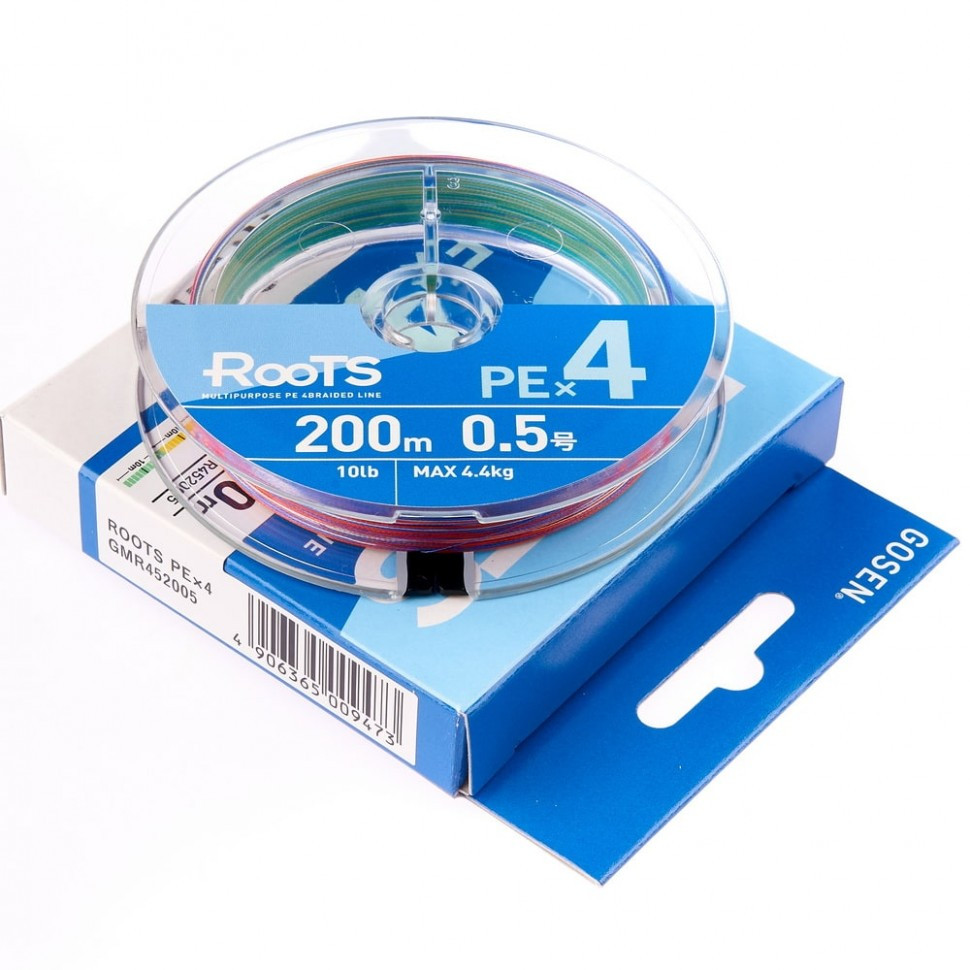 Шнур Gosen Roots X4 200m PE0.5 10lb multicolor NEW (ID#1672135080 ...