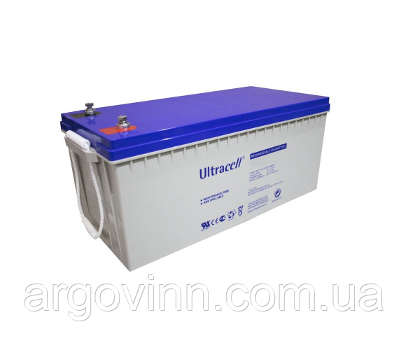 Акумуляторна батарея Ultracell UCG200-12 GEL 12 V 200 Ah (329 x 172 x 218) White Q1/36
