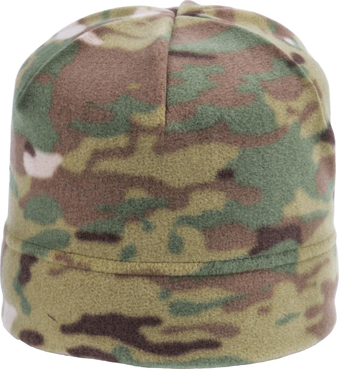 Шапка зимова флісова камуфляж Мультикам