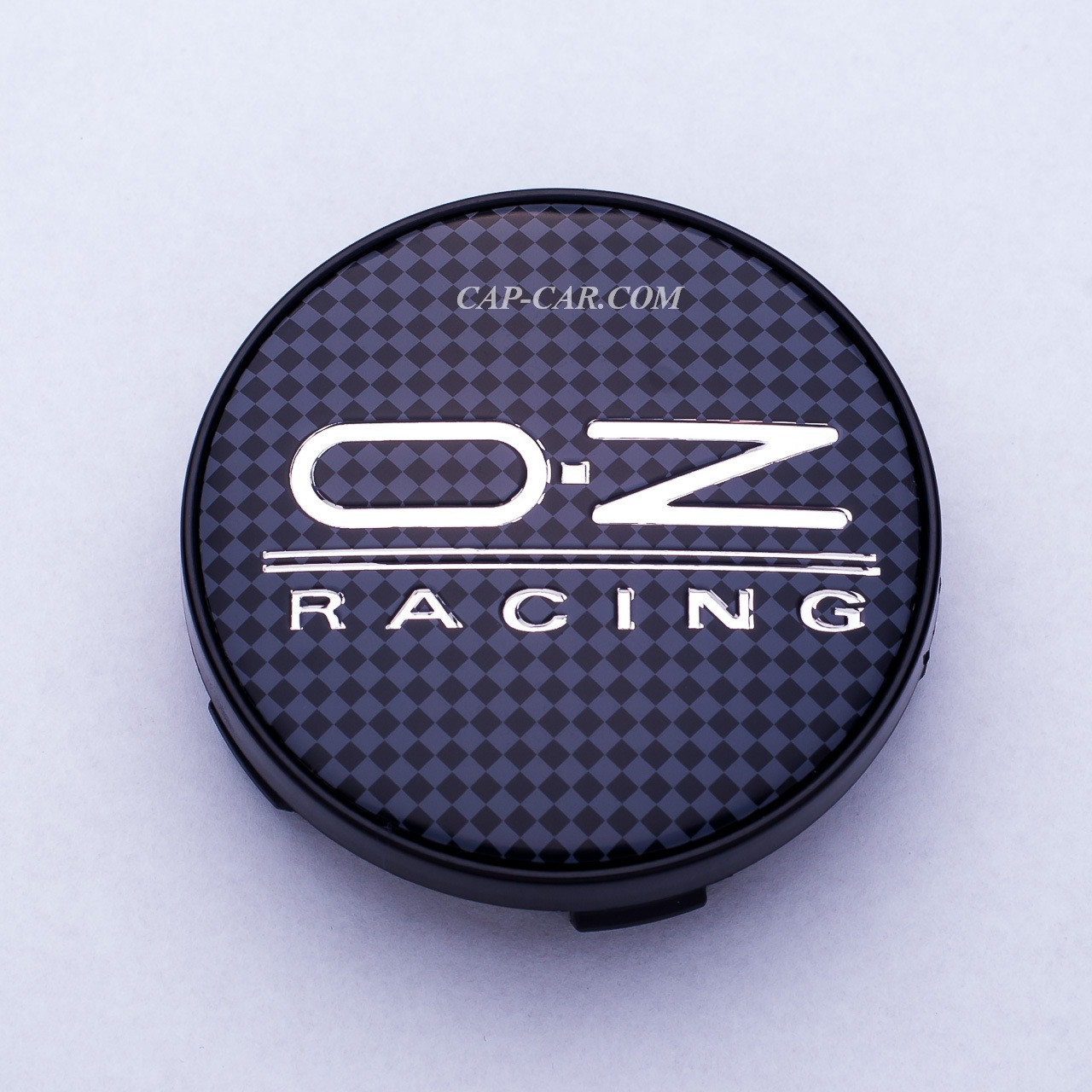 Ковпачки заглушки для литих дисків OZ Racing чорний "в шашку"