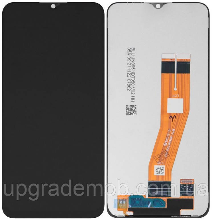 Дисплей модуль тачскрин Samsung A035G Galaxy A03 чорний 163 x 72 mm оригінал
