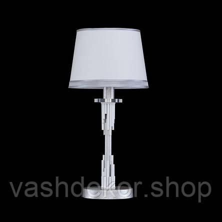 Настільна лампа з текстильним абажуром 46х22 см, фото 2