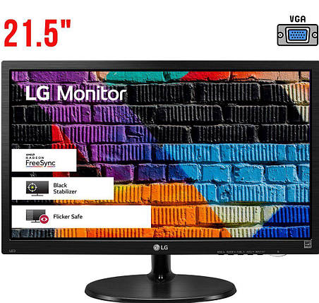 Монитор LG 22M38A-B / 21.5" (1920x1080) TN / VGA / VESA 75x75, фото 2