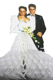 Свадебный декор настольный Жених и невеста 3D - фото 1 - id-p72342284