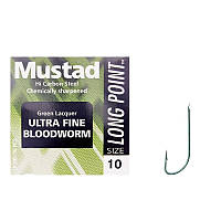 Гачок Mustad Bloodworm 60015GR/LP240 №10(10)*