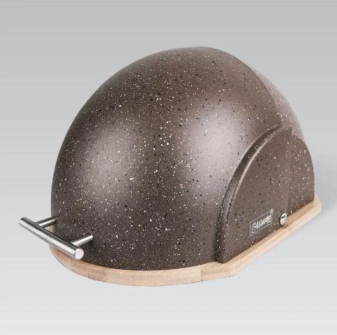 Хлібниця дерев'яна із пластиковою кришкою Maestro MR-1678G-BROWN