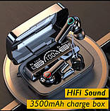 Бездротові навушники M19 HD Stereo Heavy Bass TWS Bluetooth сенсорні блютуз-навушники, фото 3