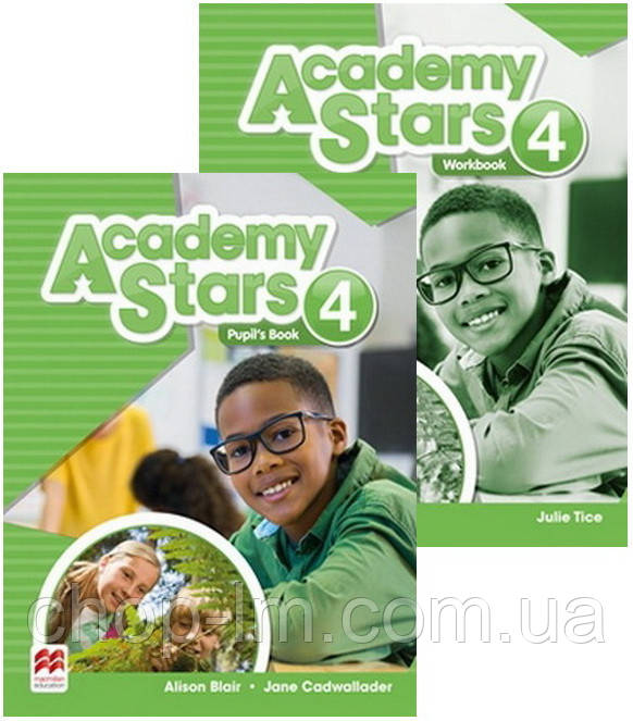 Academy Stars 4 Ukraine Pupil's Book + Workbook (Учебник + тетрадь) Комплект по английскому языку 4 класс - фото 1 - id-p1706361538