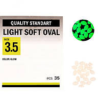 Намистинка Kalipso Light soft oval №3.5(35)glow NEW2022