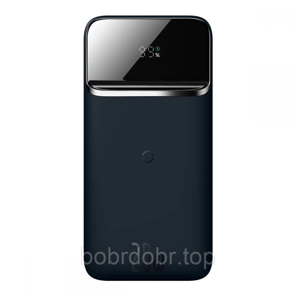 Зовнішній акумулятор / павербанк Baseus з бездротовою зарядкою 10000 mAh 20W ( PPCXW10 / PPMT-03 )