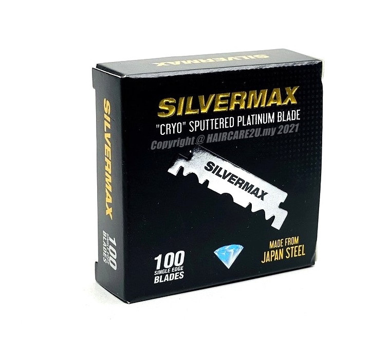 Леза для небезпечних бритв (шаветт) Silvermax половинки, 100 шт в упаковці